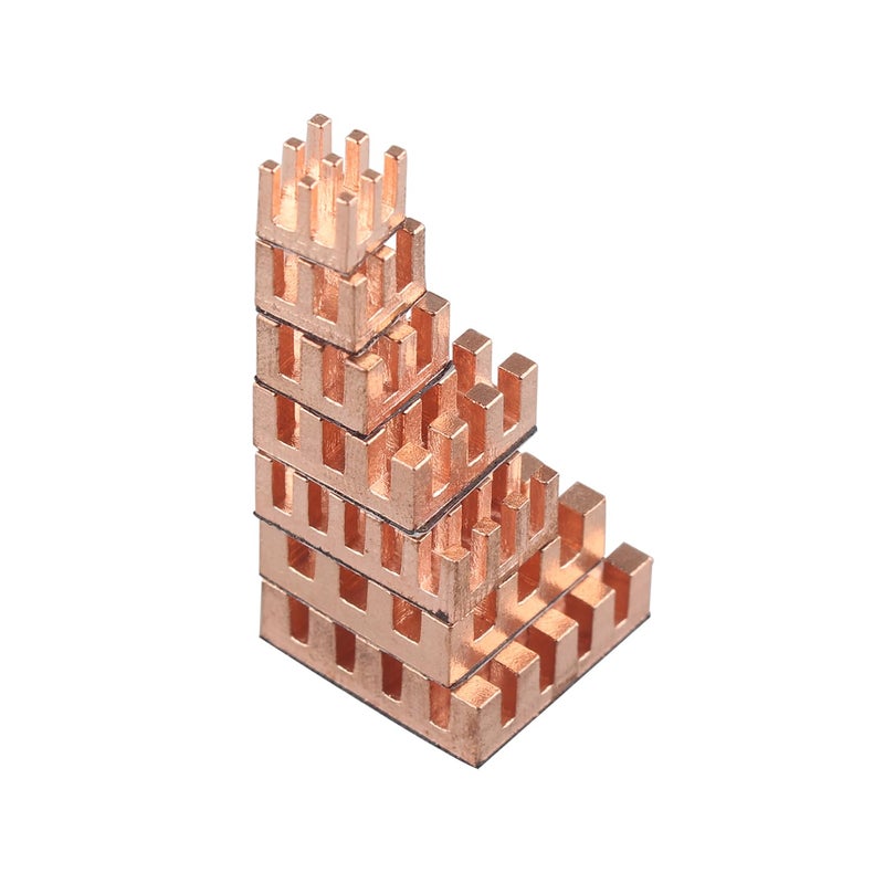 ZDE 20PCS Pure Copper Heatsinks CPU Cooler Heatsinks with Strong Thermal Conductivity Great Heat Dissipation Compatible with Raspberry Pi 5/Raspberry Pi 4 Model B - Image 4